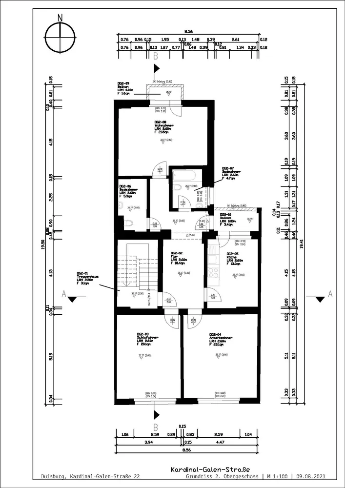 3 Zimmer Wohnung mit 110 m² in Duisburg – Bild 2