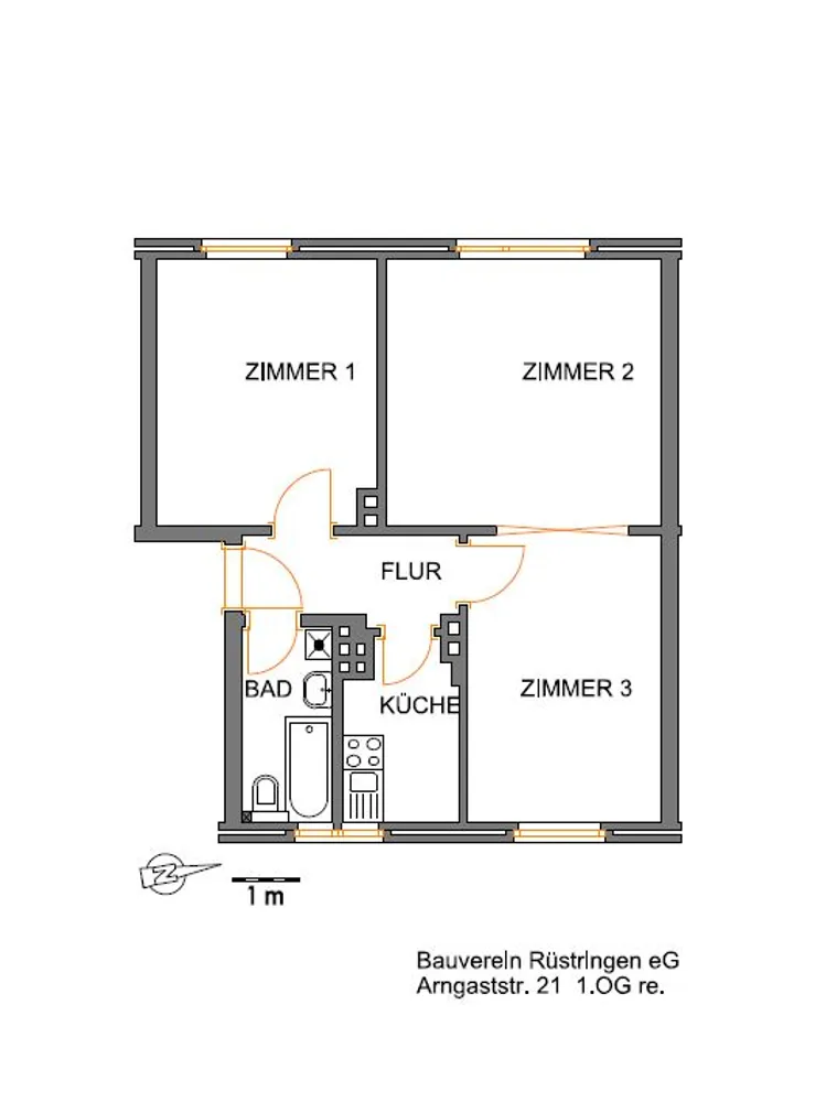 3 Zimmer Wohnung mit 54 m² in Wilhelmshaven – Bild 4