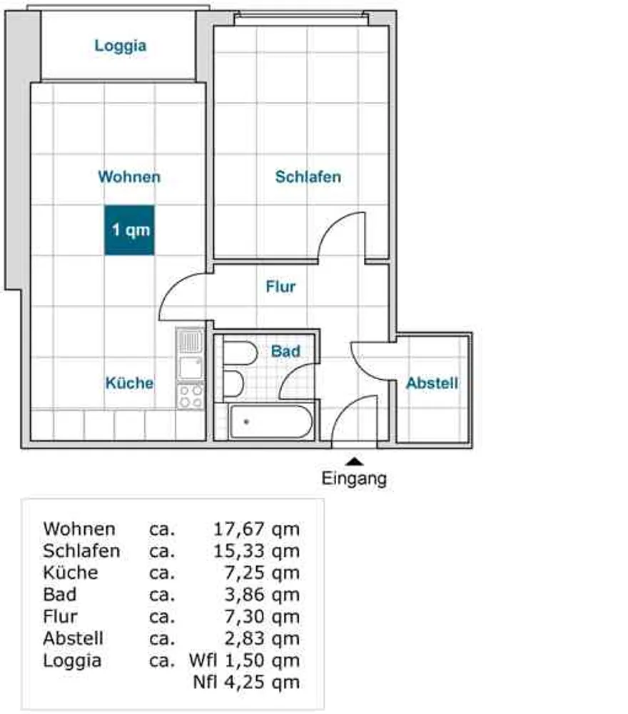 2 Zimmer Wohnung mit 55 m² in Dresden – Bild 2