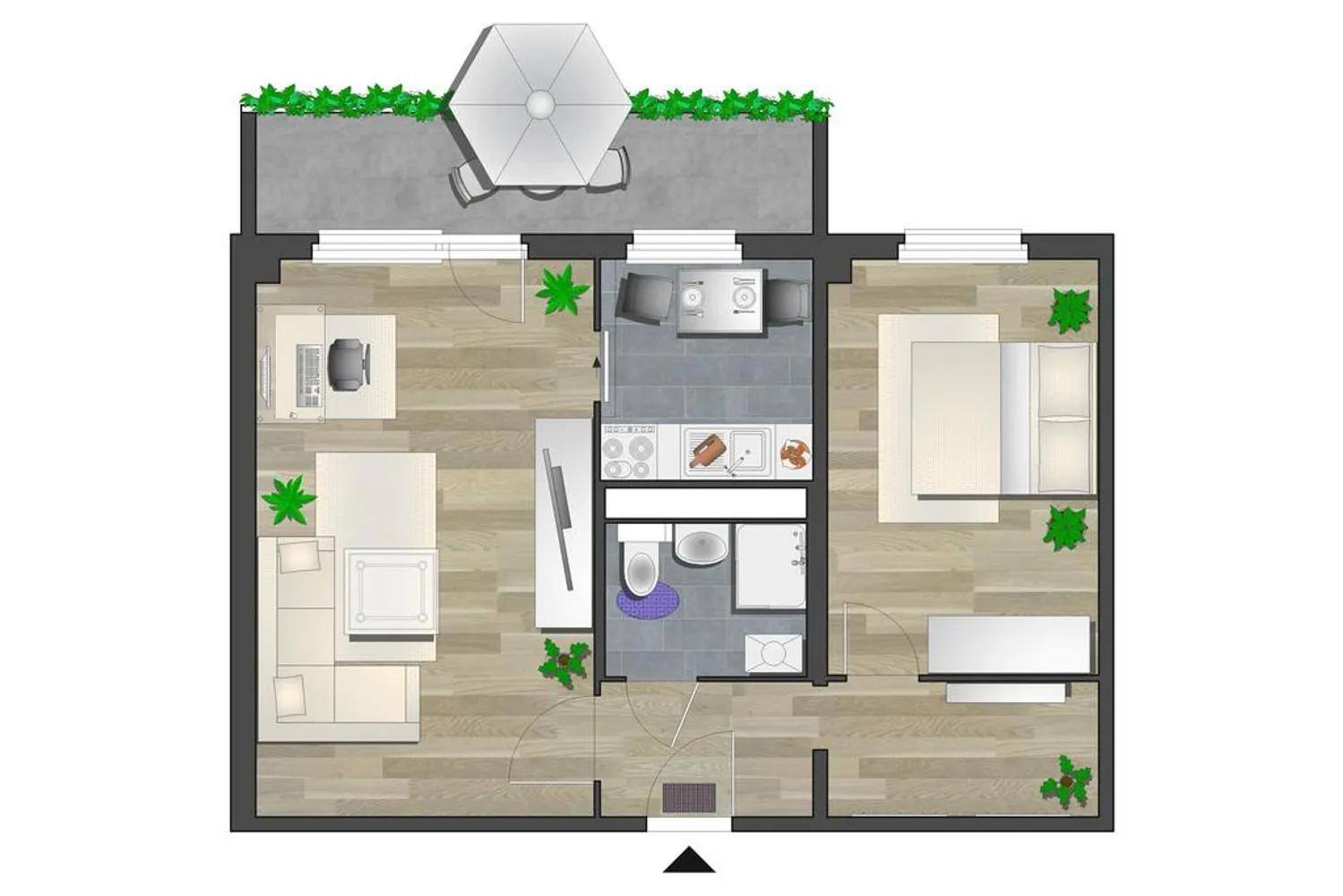 2 Zimmer Wohnung mit 53 m² in Chemnitz – Bild 4