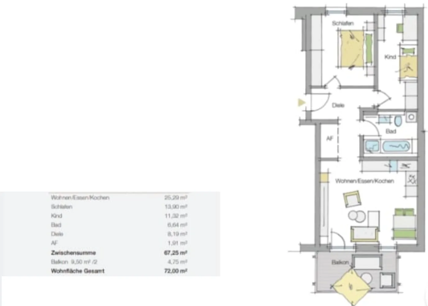 3 Zimmer Wohnung mit 72 m² in Nürnberg – Bild 4