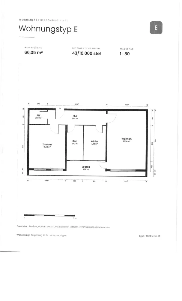 2 Zimmer Wohnung mit 66 m² in Kiel – Bild 1