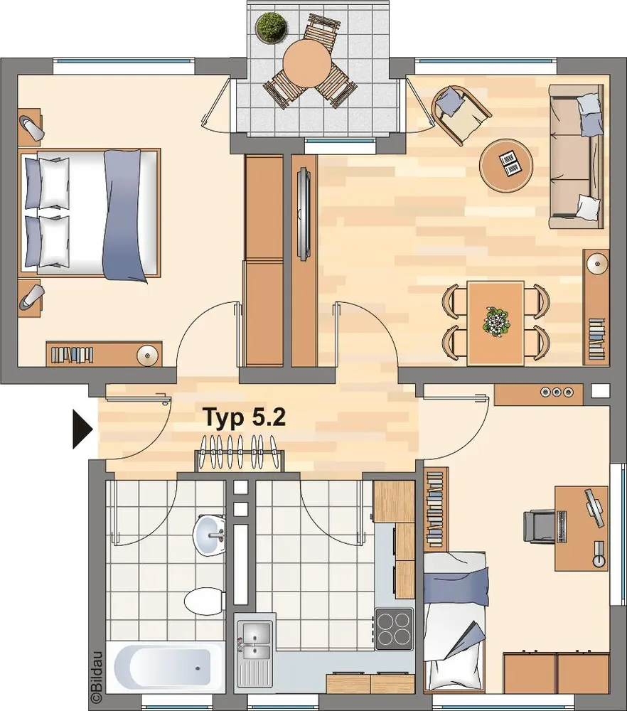 3 room apartment with 60 m² in Gelsenkirchen – Photo 3