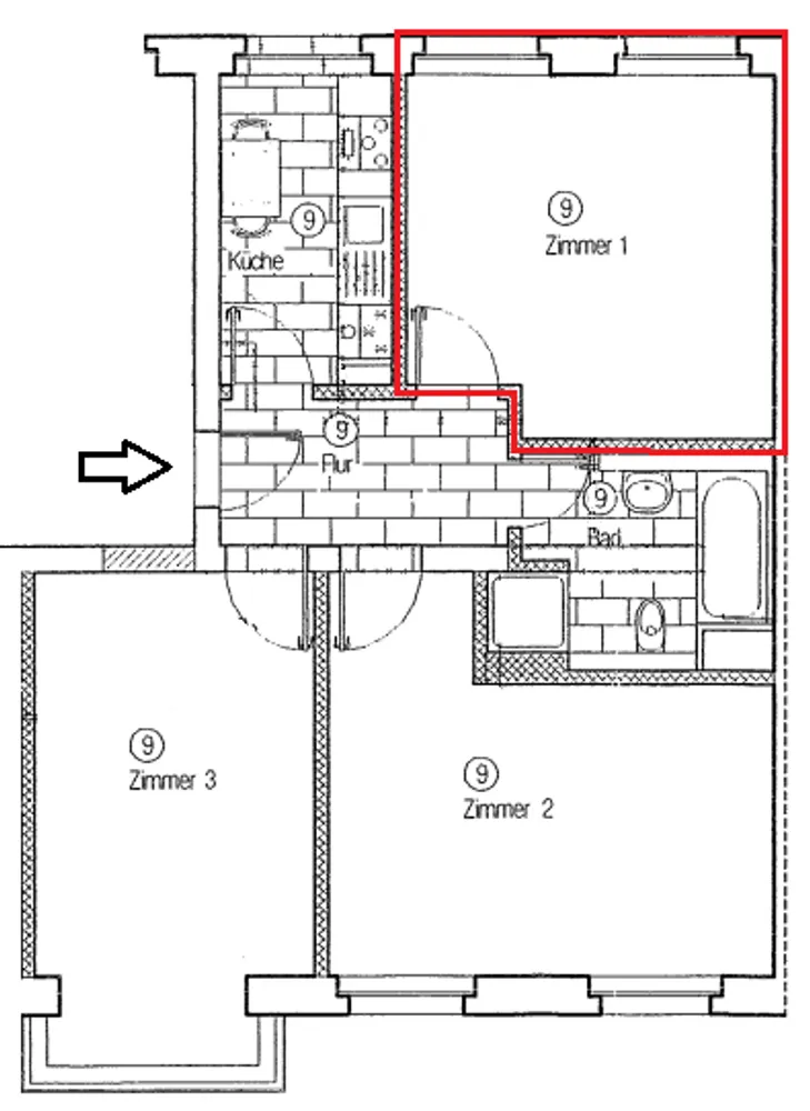 1 Zimmer Wohnung mit 16 m² in Leipzig – Bild 2