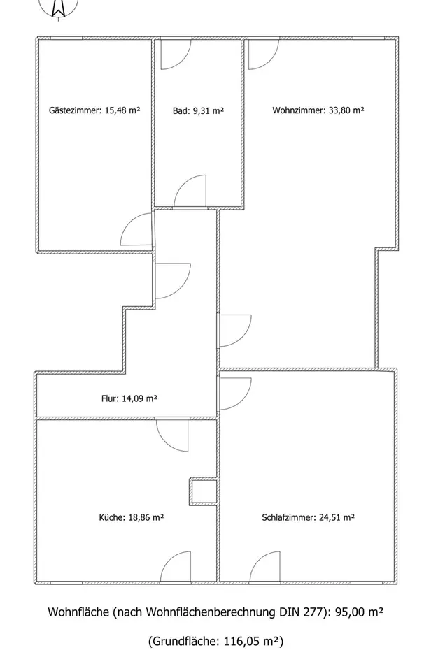 3 Zimmer Wohnung mit 95 m² in Schmalkalden – Bild 5
