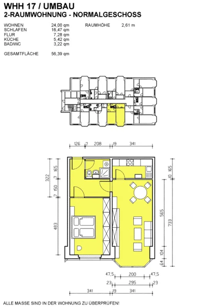 2 Zimmer Wohnung mit 57 m² in Dresden – Bild 2