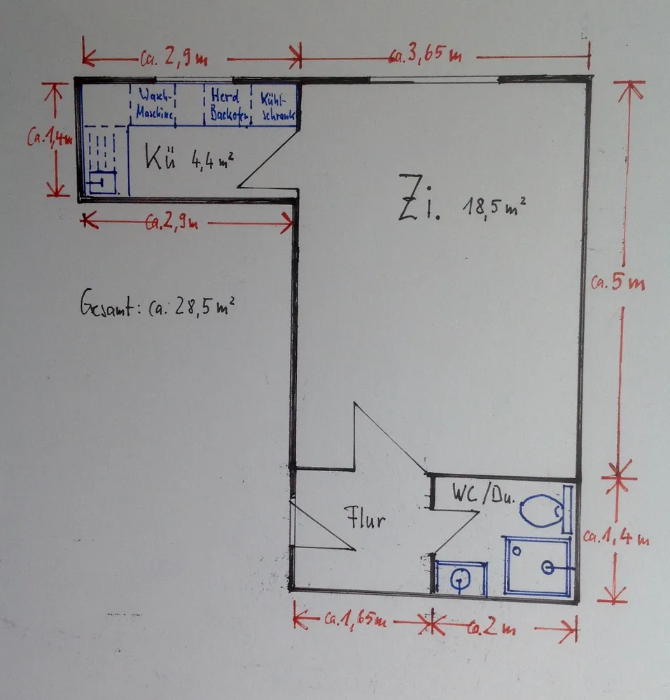 1 Zimmer Wohnung mit 29 m² in Stuttgart – Bild 2