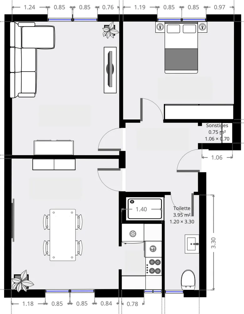 3 Zimmer Wohnung mit 66 m² in Oberhausen – Bild 8