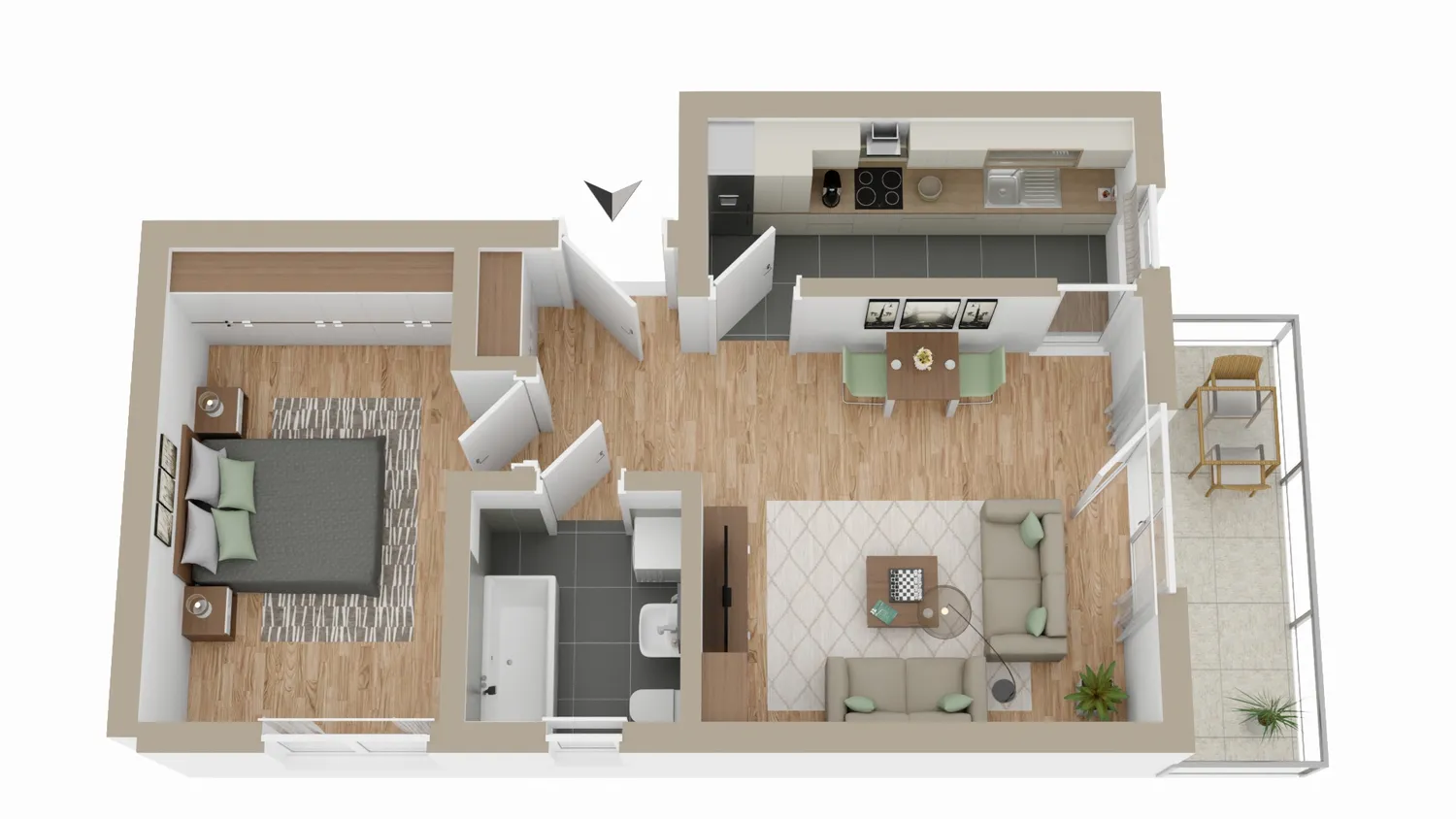 2 Zimmer Wohnung mit 51 m² in Kiel – Bild 7
