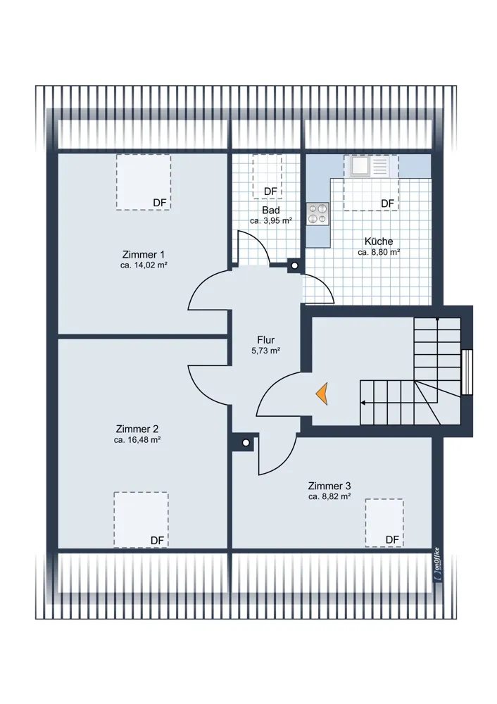 3 room apartment with 58 m² in Mannheim – Photo 7