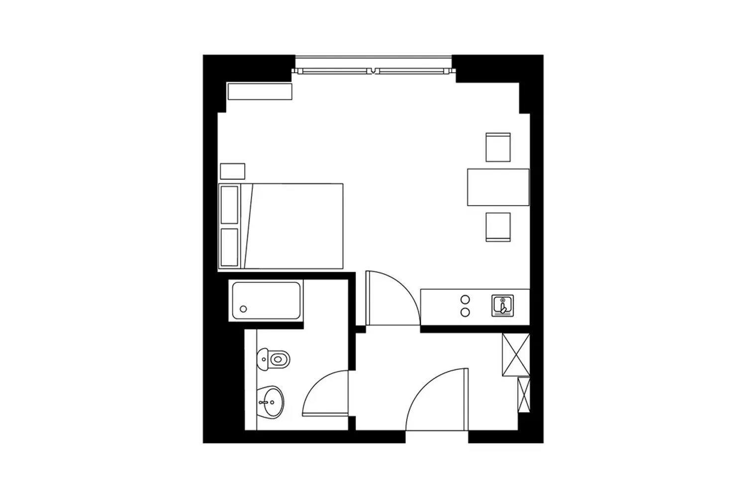 1 Zimmer Wohnung mit 27 m² in Frankfurt am Main – Bild 4