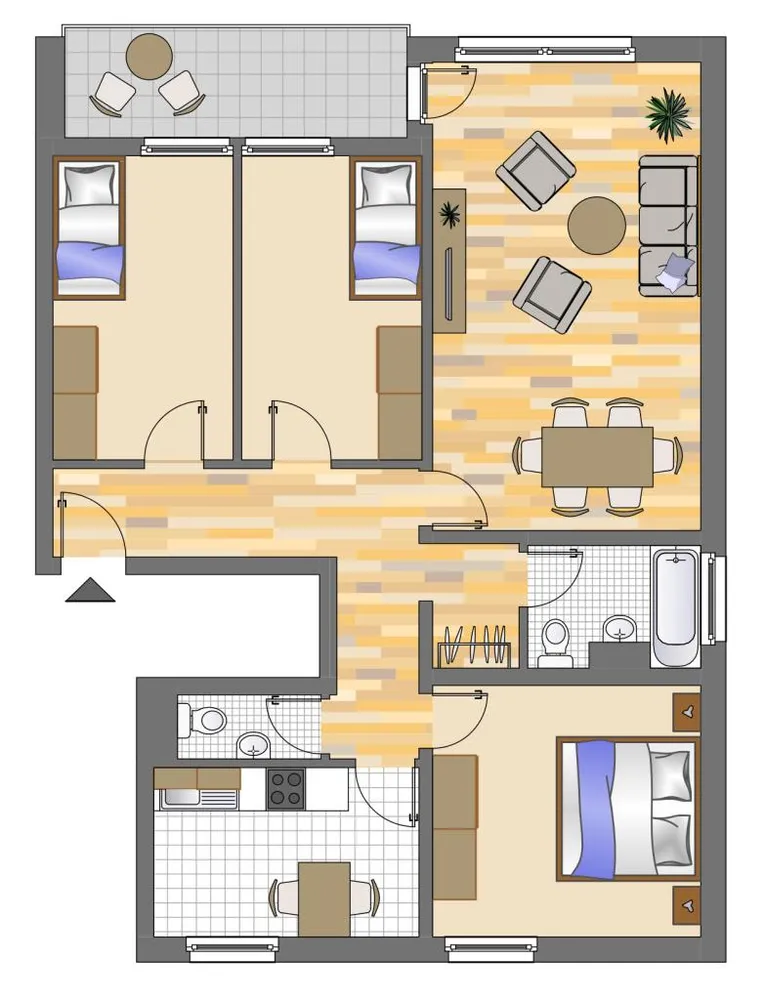 4 Zimmer Wohnung mit 88 m² in Neuss – Bild 3