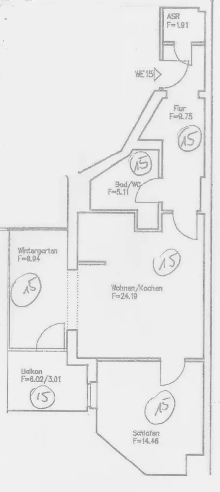 2 Zimmer Wohnung mit 68 m² in Halle (Saale) – Bild 2