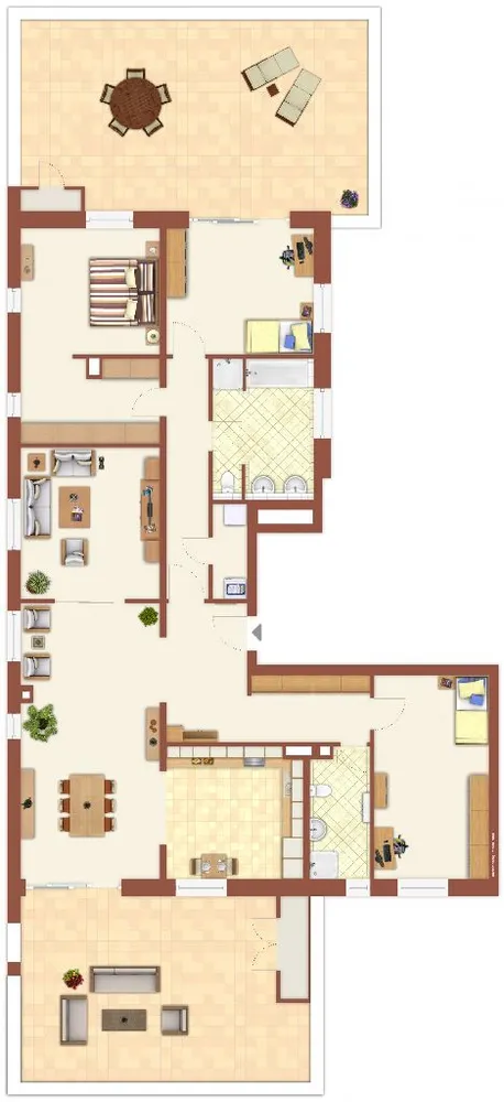 5 Zimmer Wohnung mit 221 m² in Düsseldorf – Bild 2