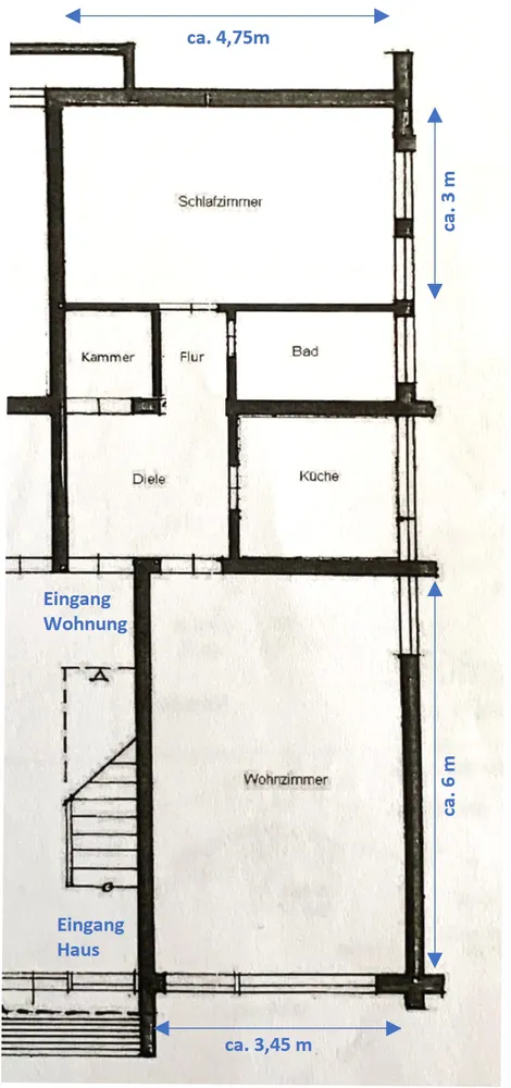 2 Zimmer Wohnung mit 55 m² in Karlsruhe – Bild 2