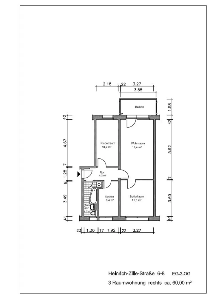 3 Zimmer Wohnung mit 59 m² in Gera – Bild 10