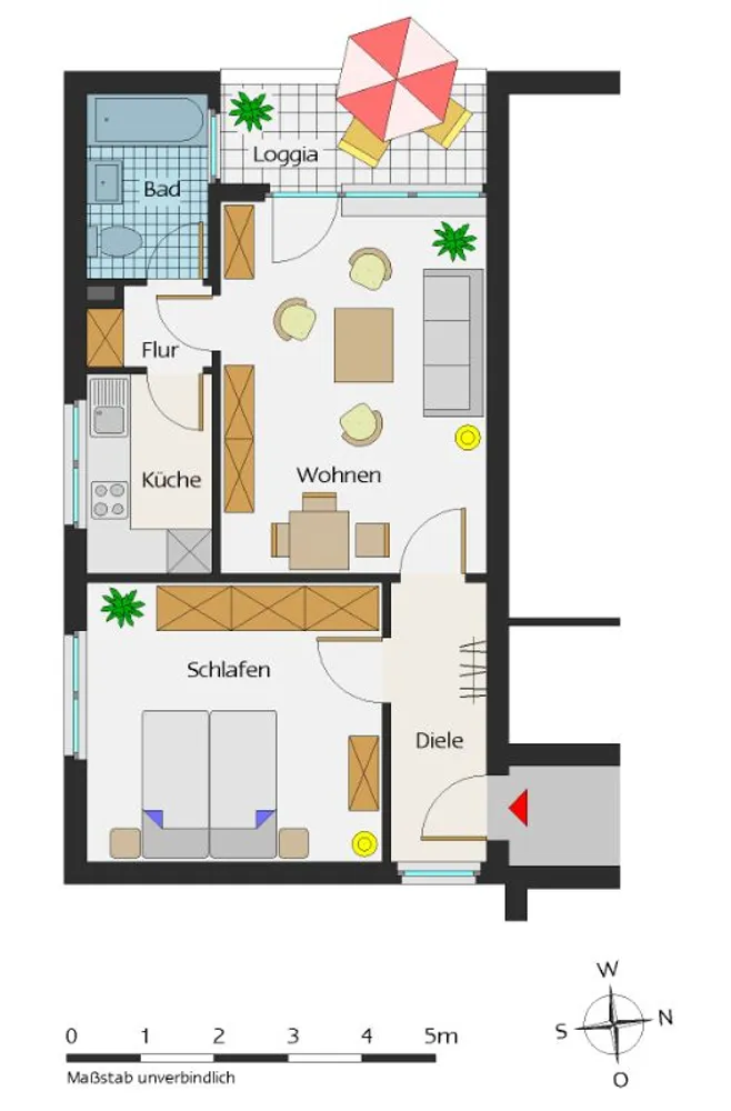 2 Zimmer Wohnung mit 50 m² in Essen – Bild 2