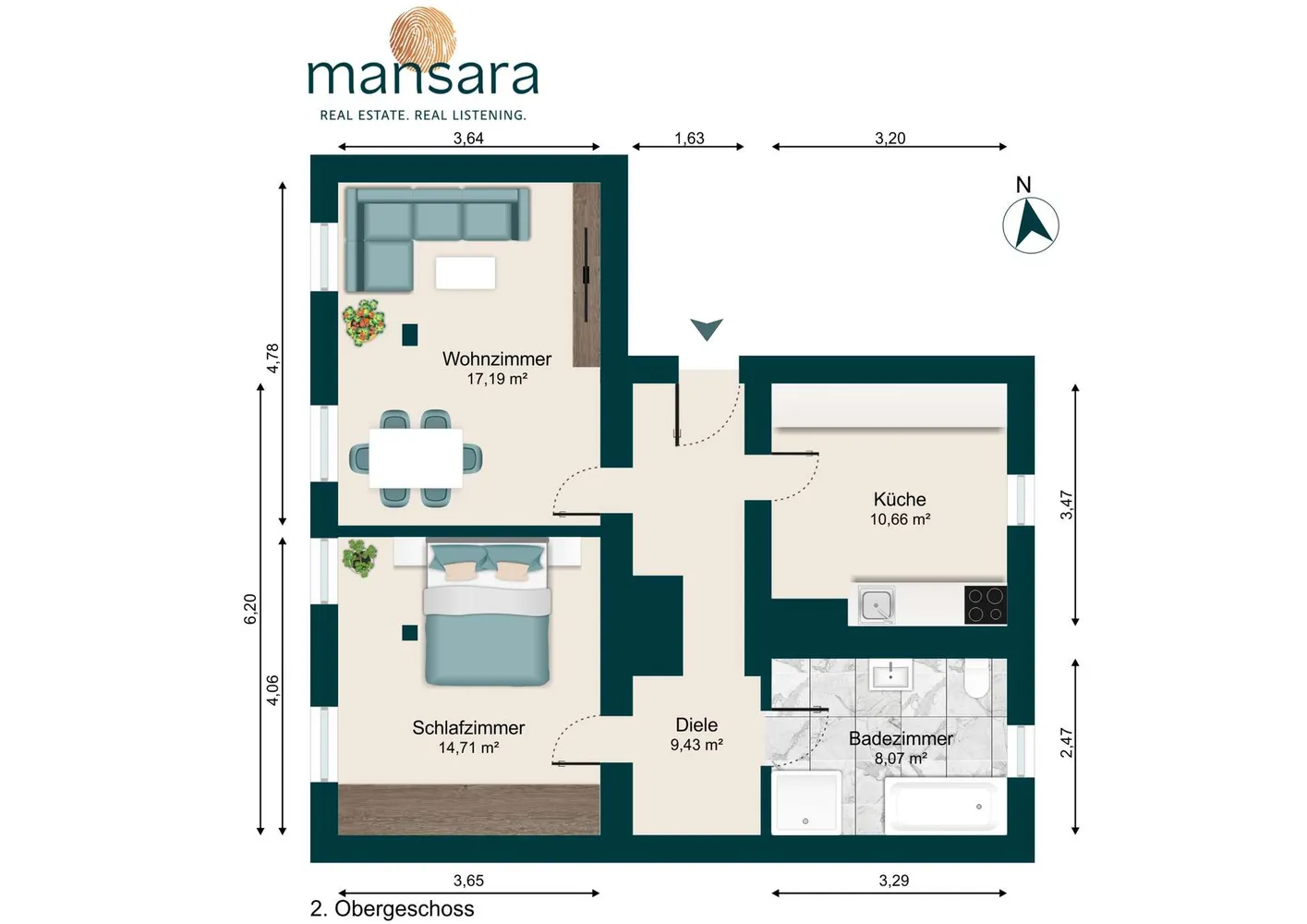 2 Zimmer Wohnung mit 60 m² in Magdeburg – Bild 8