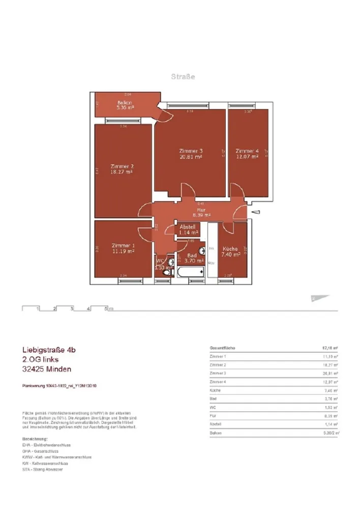 4 Zimmer Wohnung mit 86 m² in Minden – Bild 9