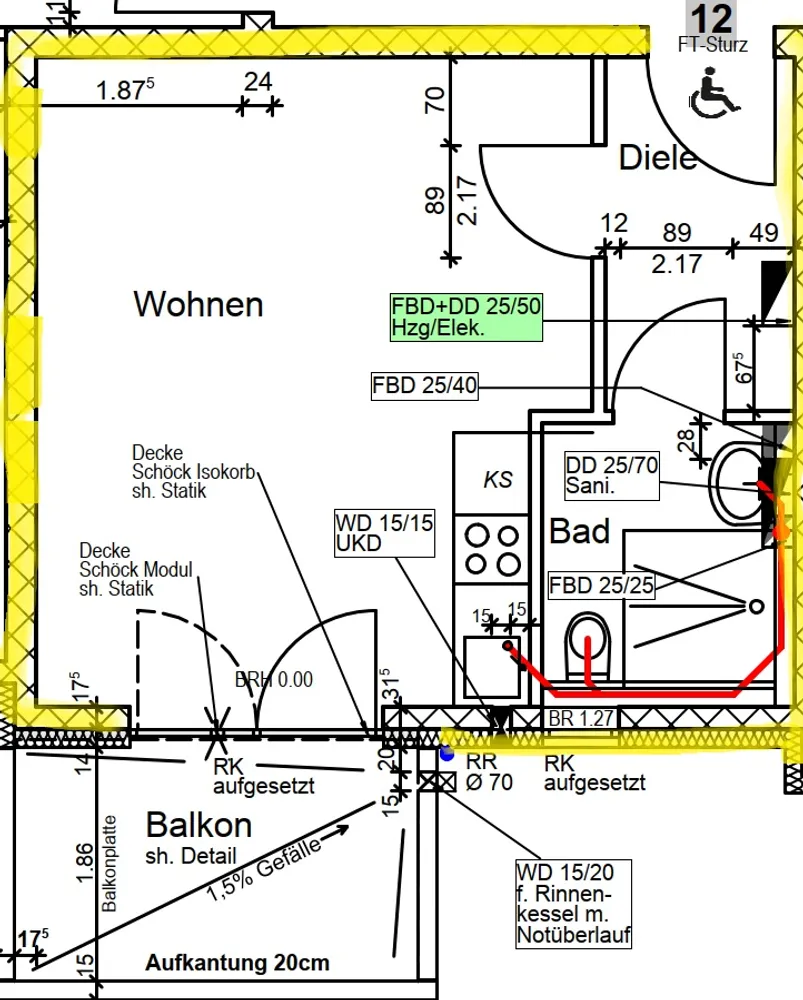 1 Zimmer Wohnung mit 36 m² in Karlsruhe – Bild 8