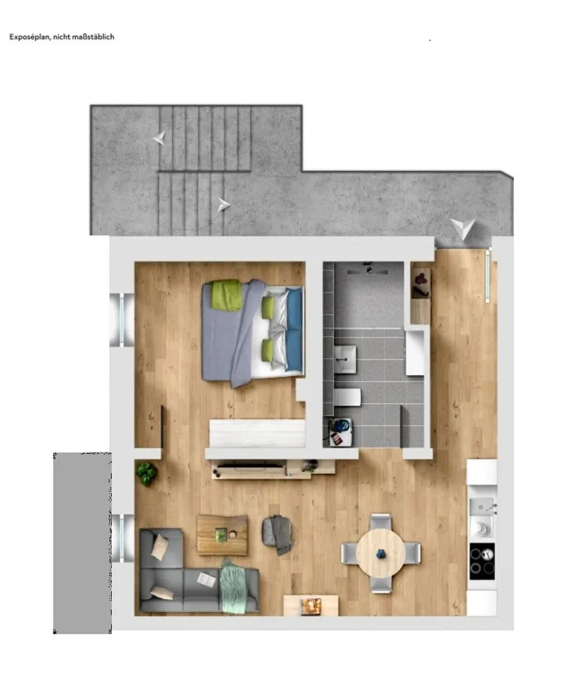 2 Zimmer Wohnung mit 47 m² in Bad Kreuznach – Bild 3