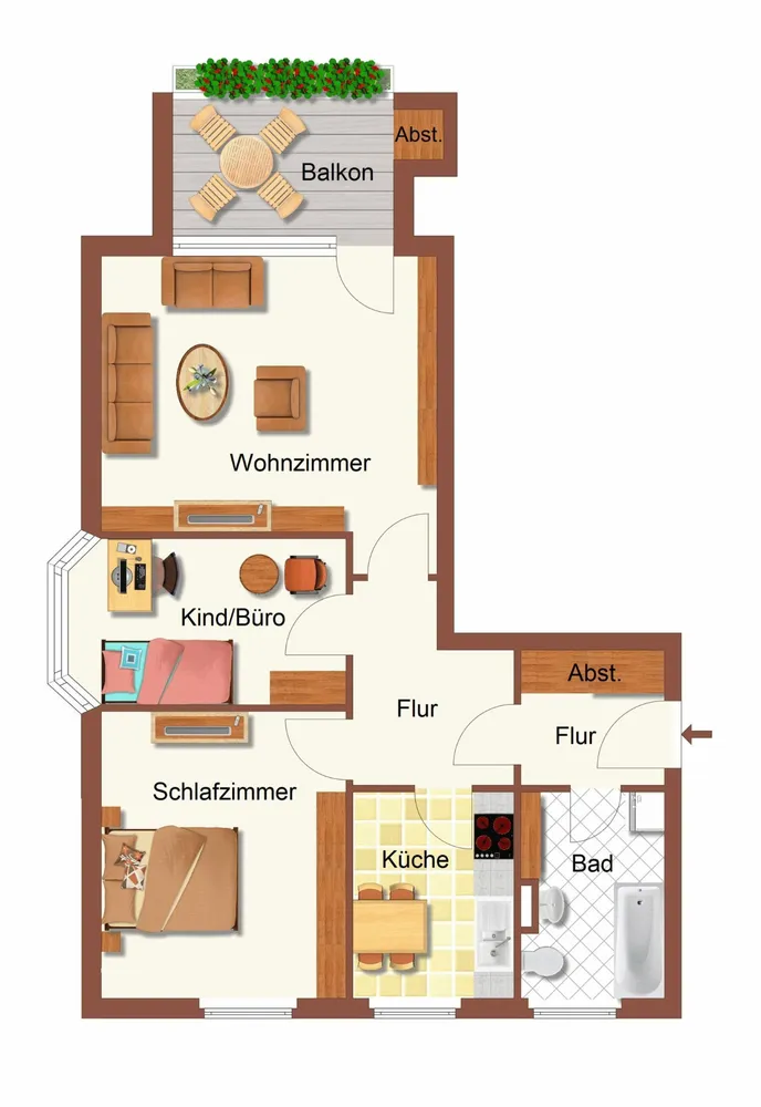 3 Zimmer Wohnung mit 72 m² in Oldenburg – Bild 9