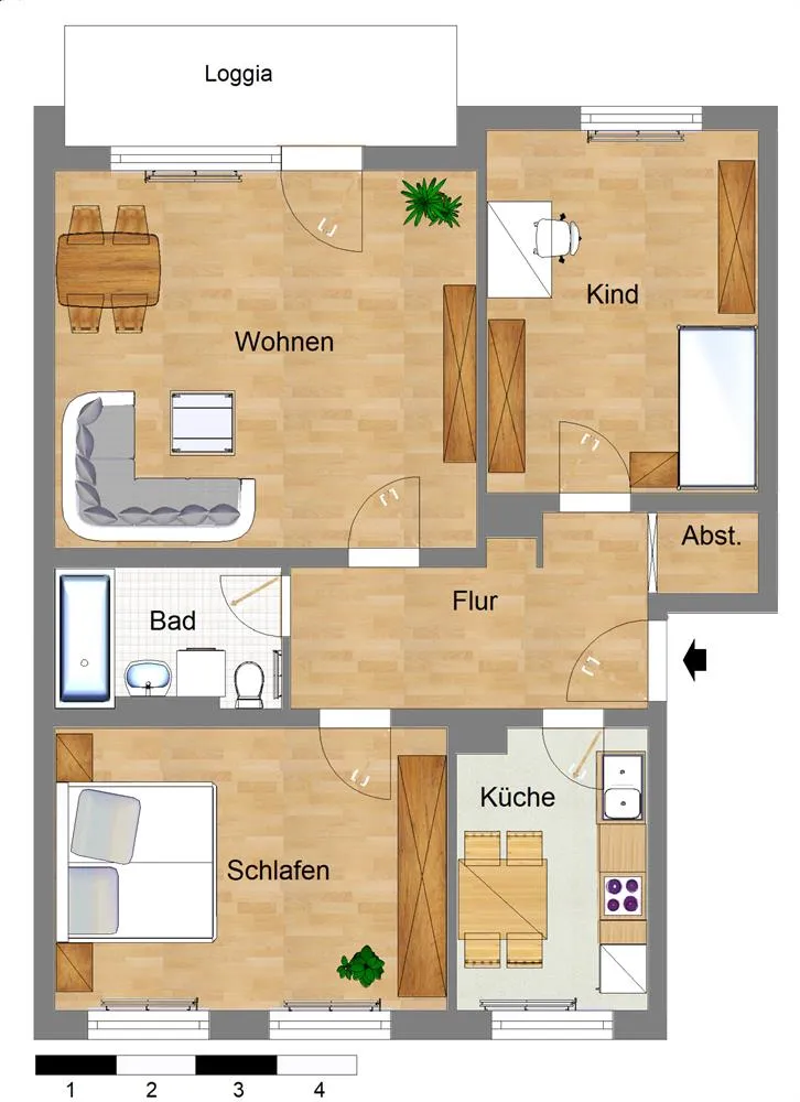 3 Zimmer Wohnung mit 82 m² in Hannover – Bild 5