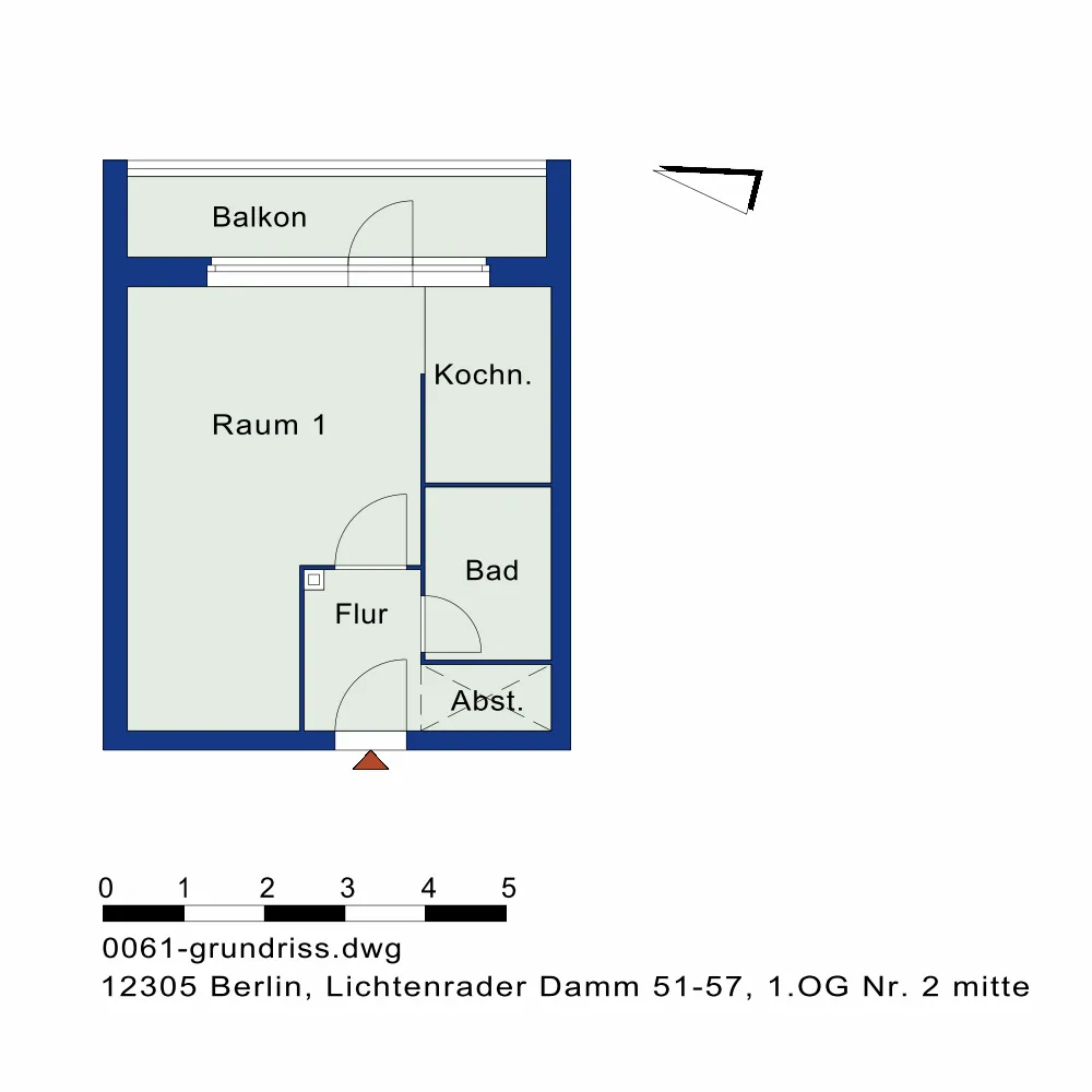 1 Zimmer Wohnung mit 30 m² in Berlin – Bild 6