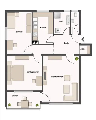 3 Zimmer Wohnung mit 88 m² in Augsburg – Bild 8