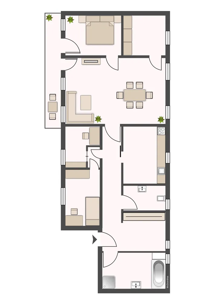 5 Zimmer Wohnung mit 110 m² in Chemnitz – Bild 2