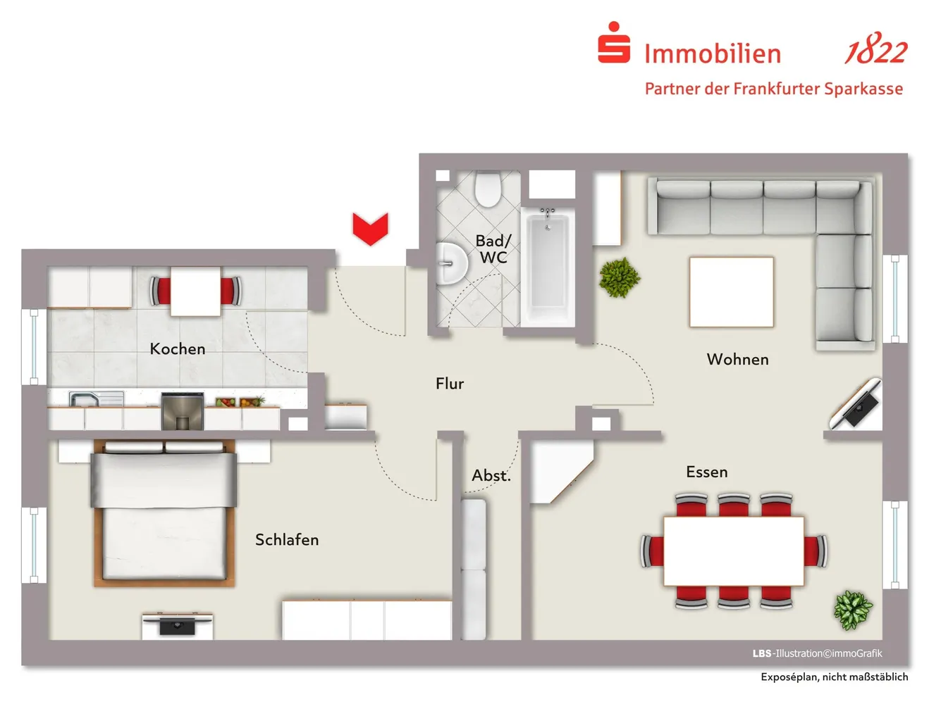 3 Zimmer Wohnung mit 65 m² in Frankfurt am Main – Bild 8
