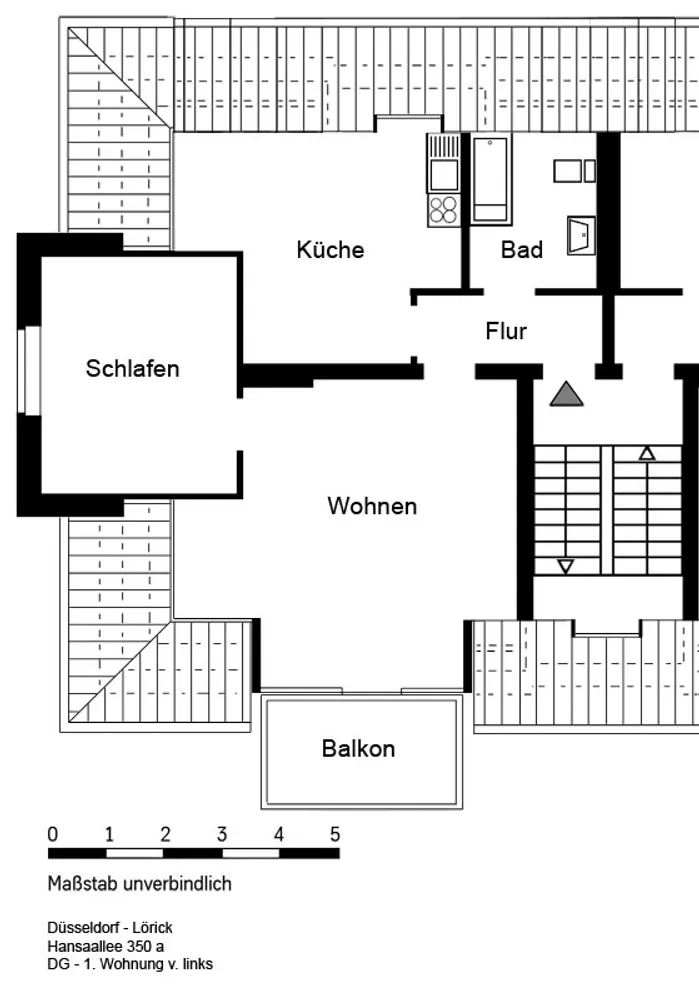 2 Zimmer Wohnung mit 60 m² in Düsseldorf – Bild 3