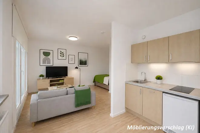 1 Zimmer Wohnung mit 31 m² in Halle (Saale) – Bild 1
