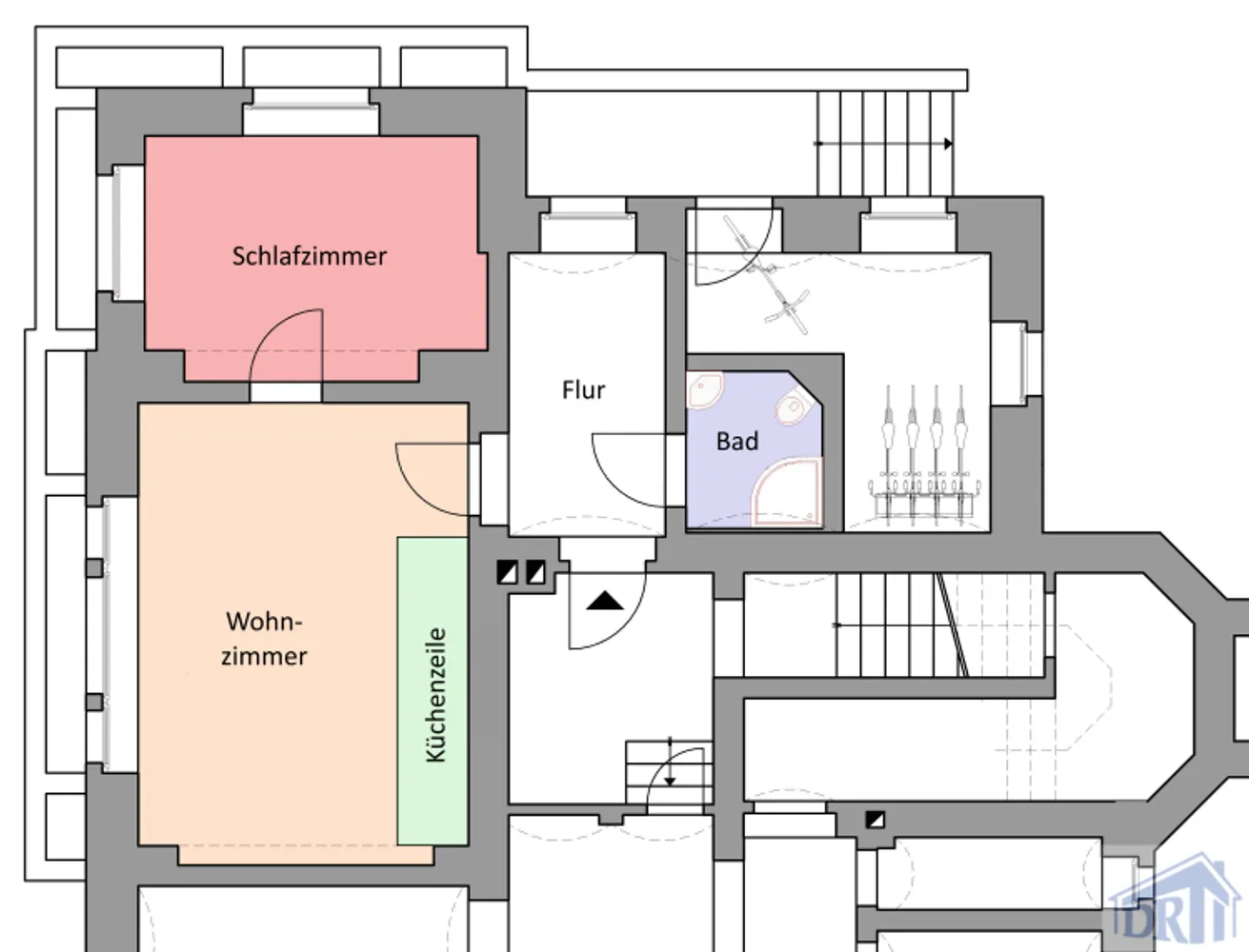 2 Zimmer Wohnung mit 46 m² in Zittau – Bild 2