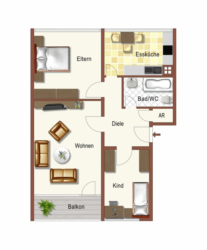 3 Zimmer Wohnung mit 70 m² in Dortmund – Bild 8