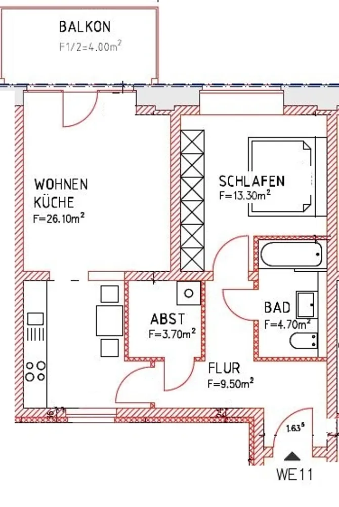 2 Zimmer Wohnung mit 60 m² in Magdeburg – Bild 12