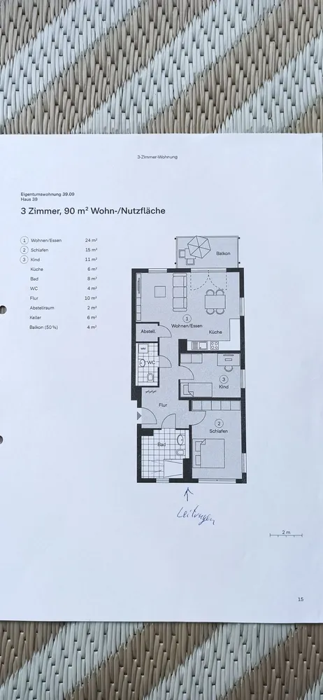 3 Zimmer Wohnung mit 84 m² in Hürth – Bild 2