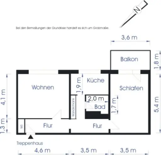 2 room apartment with 63 m² in Magdeburg – Photo 3