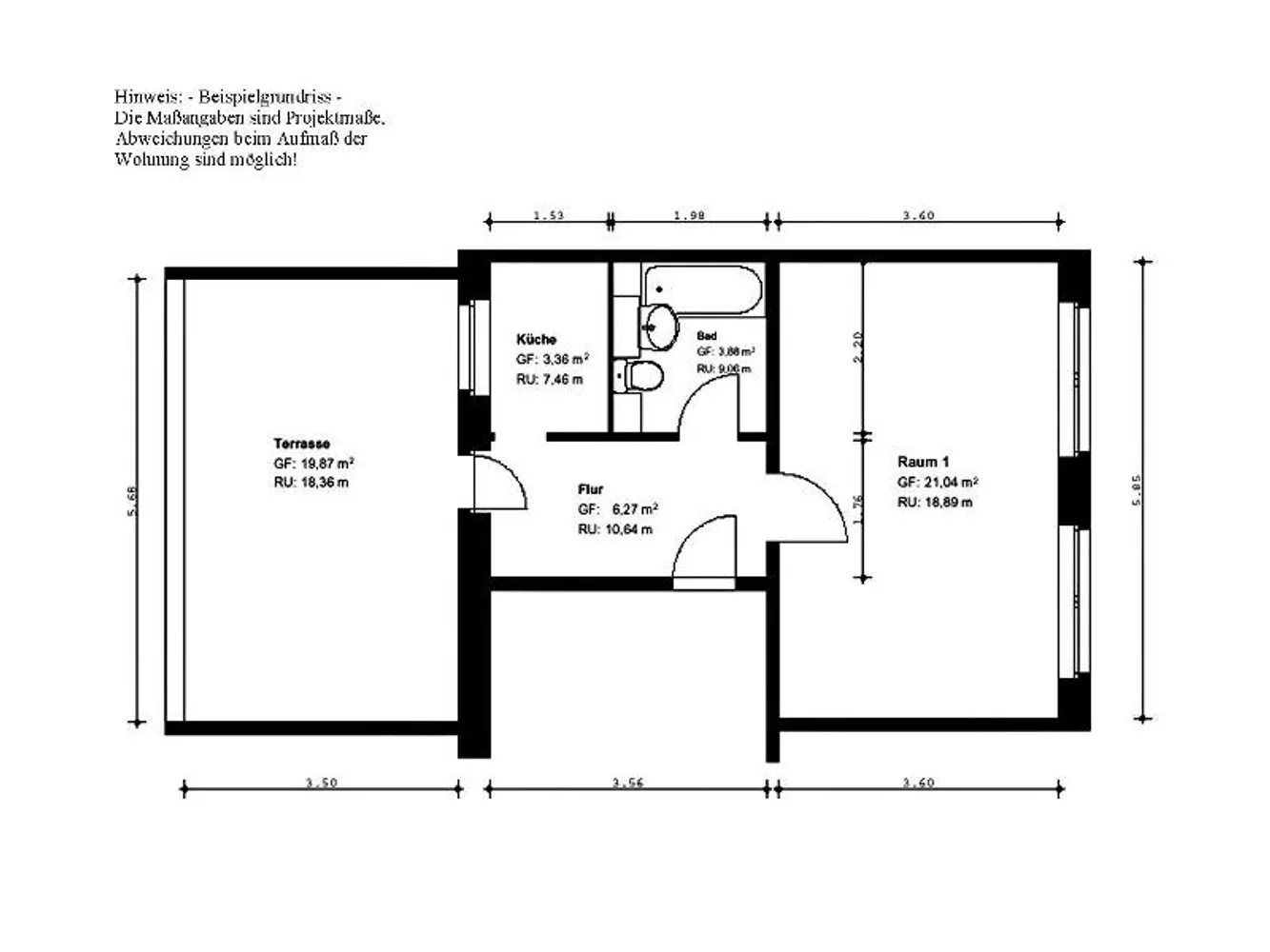 1 Zimmer Wohnung mit 45 m² in Halle (Saale) – Bild 6