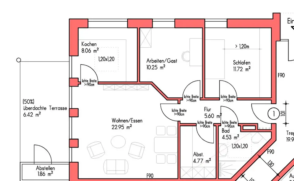 4 Zimmer Wohnung mit 100 m² in Coesfeld – Bild 5