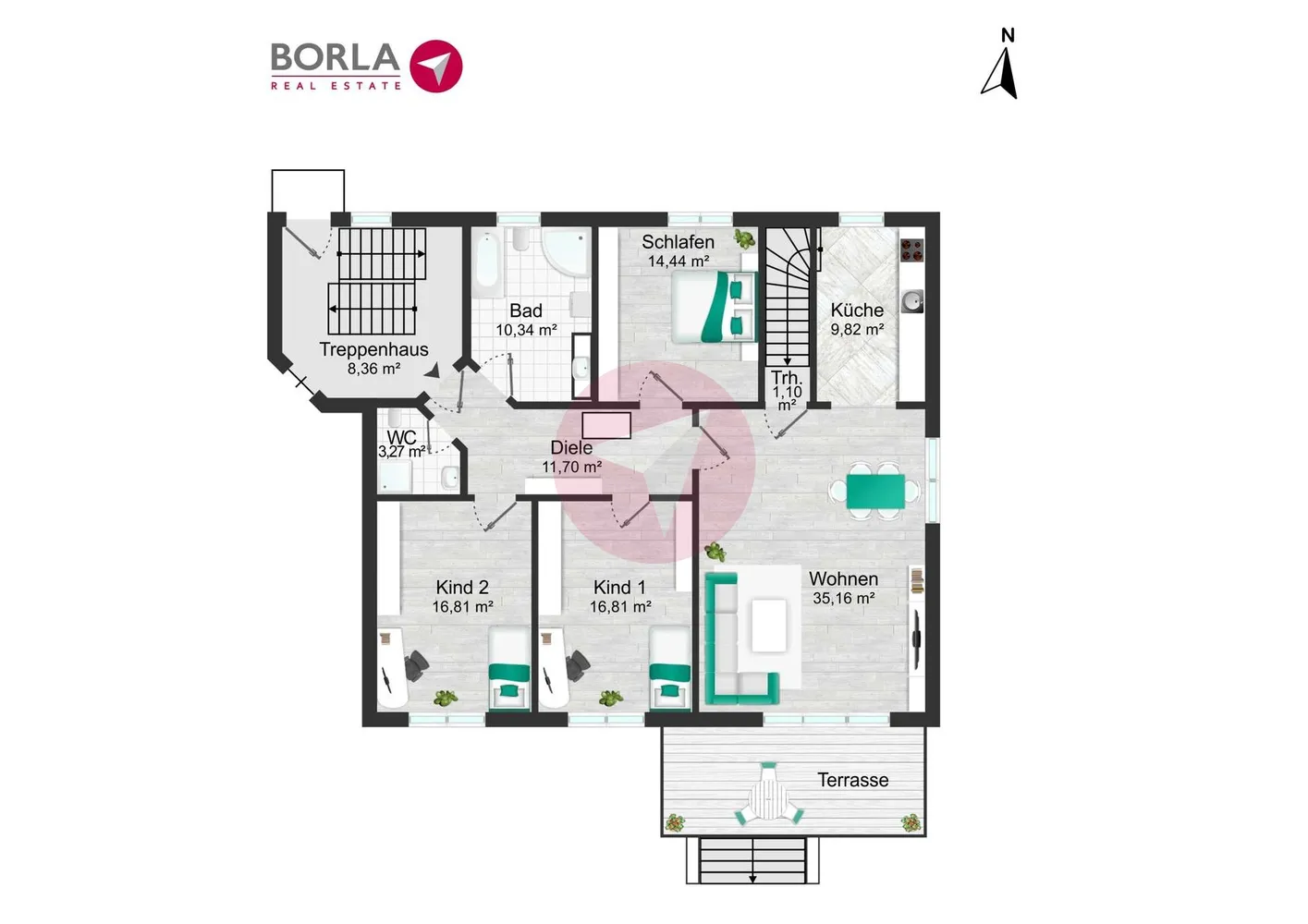 7 Zimmer Wohnung mit 193 m² in Hamburg – Bild 11