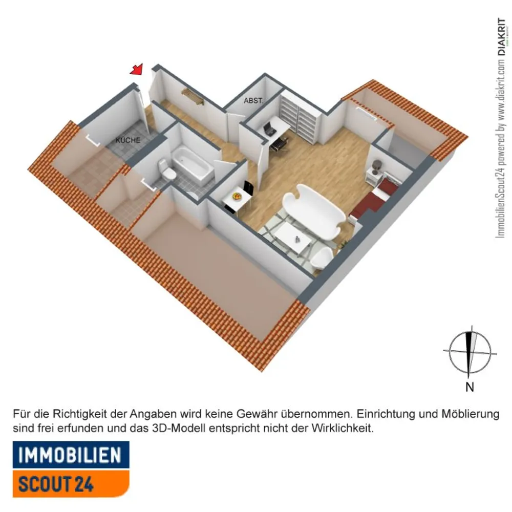 1 Zimmer Wohnung mit 49 m² in Bremen – Bild 7