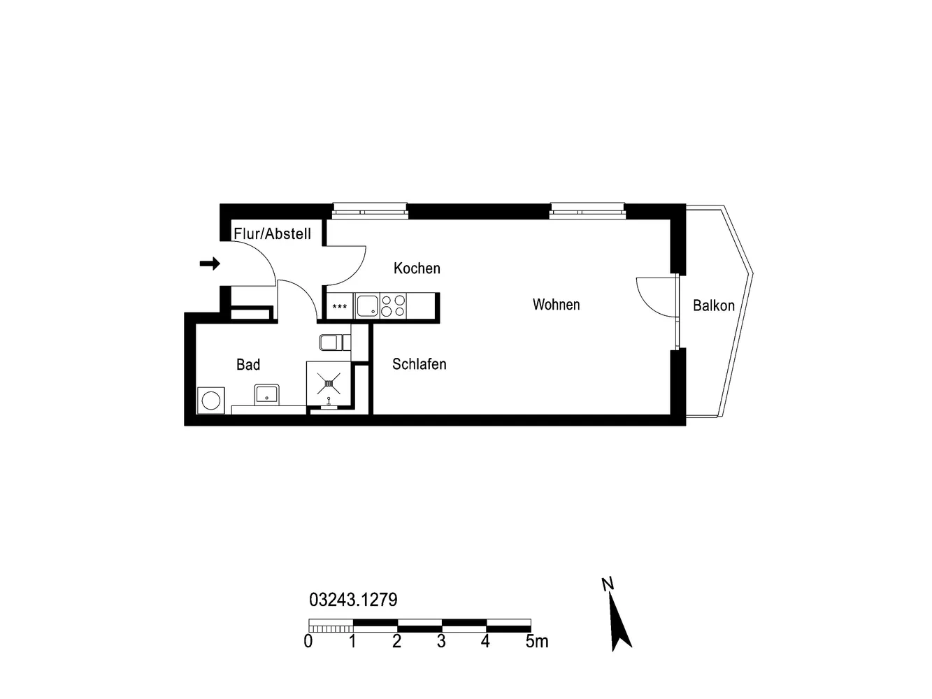 1 room apartment with 45 m² in Berlin – Photo 3