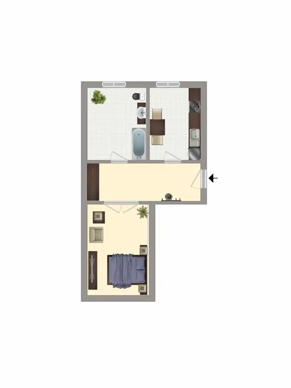 2 Zimmer Wohnung mit 38 m² in Schwedt/Oder – Bild 6