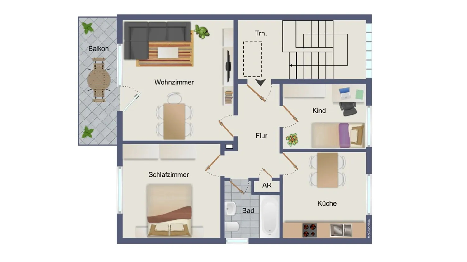 3 Zimmer Wohnung mit 63 m² in Fulda – Bild 1