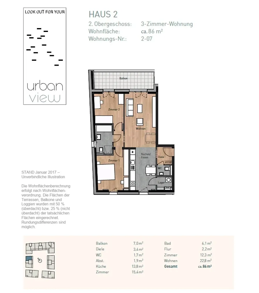 3 Zimmer Wohnung mit 86 m² in Heidelberg – Bild 12