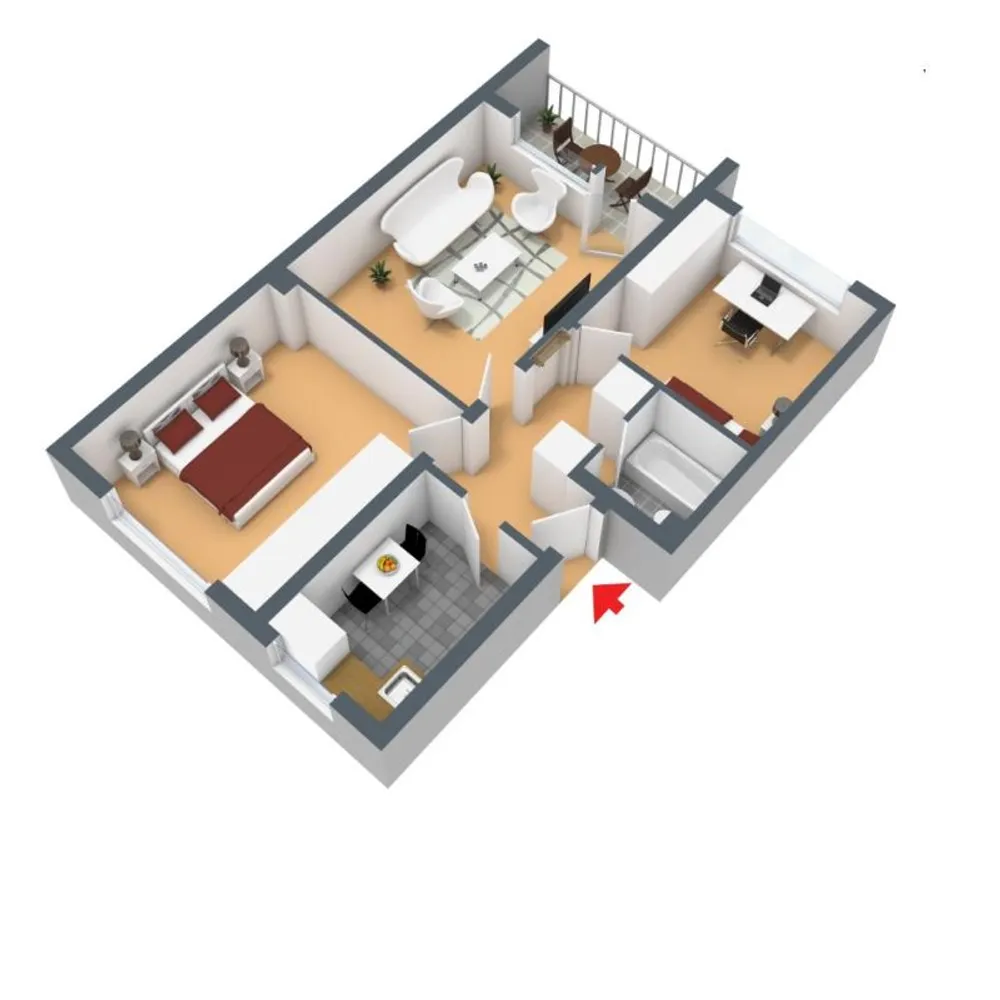 3 Zimmer Wohnung mit 70 m² in Hagen – Bild 4