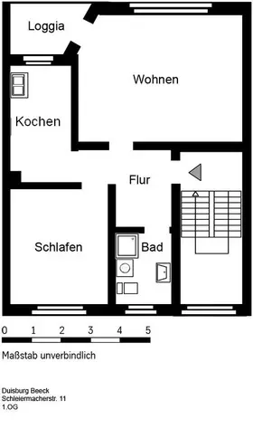 2 Zimmer Wohnung mit 60 m² in Duisburg – Bild 2