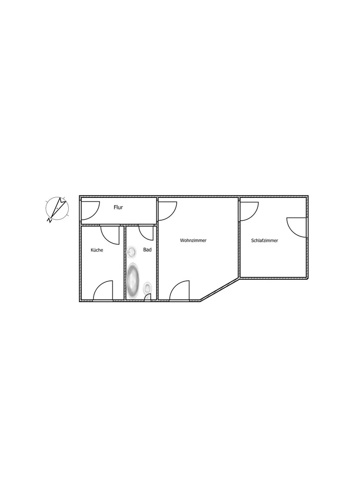 2 Zimmer Wohnung mit 44 m² in Magdeburg – Bild 4