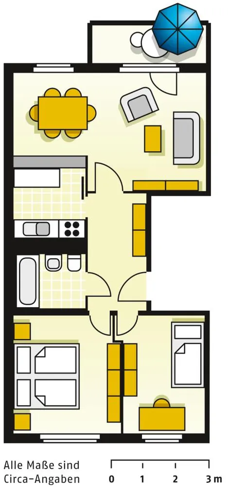 3 Zimmer Wohnung mit 57 m² in Cottbus – Bild 4